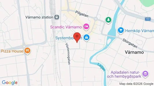 Apartments for rent i Värnamo - kort over placeringen