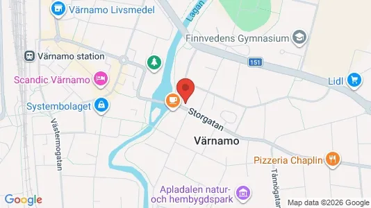 Apartments for rent i Värnamo - kort over placeringen