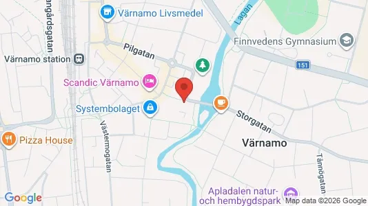Apartments for rent i Värnamo - kort over placeringen