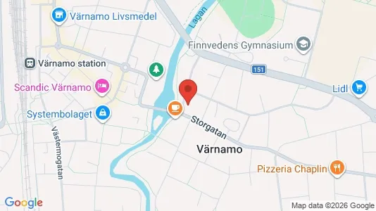 Apartments for rent i Värnamo - kort over placeringen