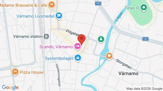 Apartments for rent i Värnamo - kort over placeringen