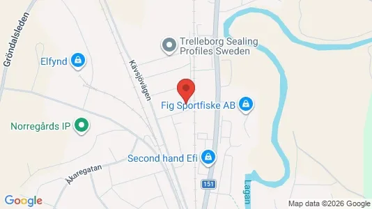 Apartments for rent i Värnamo - kort over placeringen