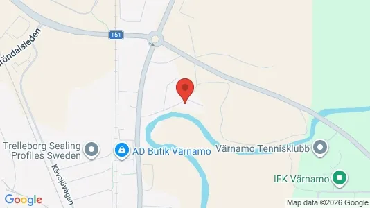 Apartments for rent i Värnamo - kort over placeringen