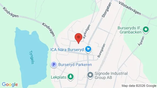 Apartments for rent i Gislaved - kort over placeringen