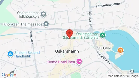 Apartments for rent i Oskarshamn - kort over placeringen