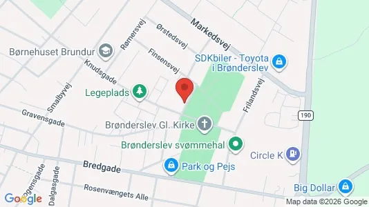 Apartments for rent i Brønderslev - kort over placeringen