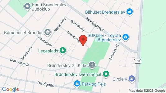 Apartments for rent i Brønderslev - kort over placeringen