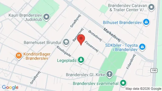 Apartments for rent i Brønderslev - kort over placeringen