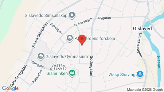 Apartments for rent i Gislaved - kort over placeringen