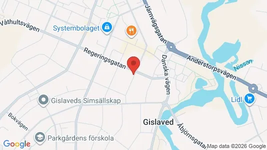 Apartments for rent i Gislaved - kort over placeringen