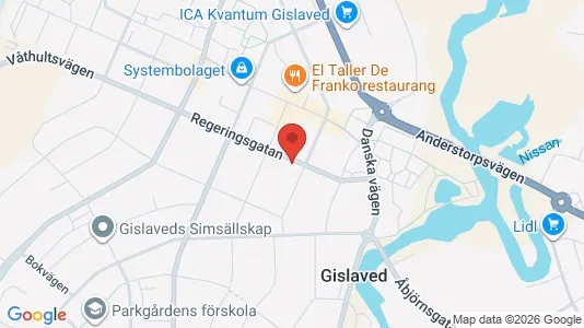Apartments for rent i Gislaved - kort over placeringen