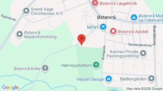 Apartments for rent i Østervrå - kort over placeringen
