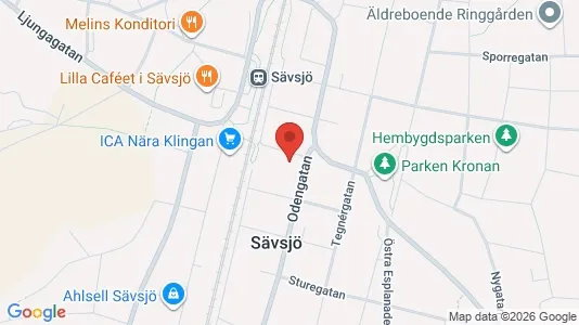 Apartments for rent i Sävsjö - kort over placeringen
