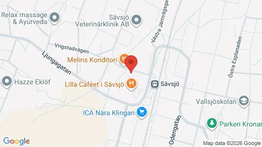 Apartments for rent i Sävsjö - kort over placeringen