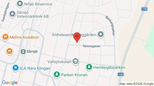 Apartments for rent i Sävsjö - kort over placeringen