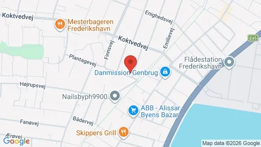 Apartments for rent i Frederikshavn - kort over placeringen