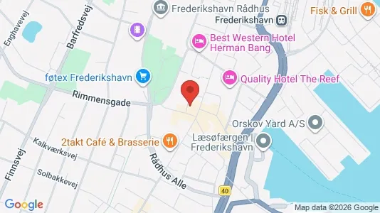 Apartments for rent i Frederikshavn - kort over placeringen