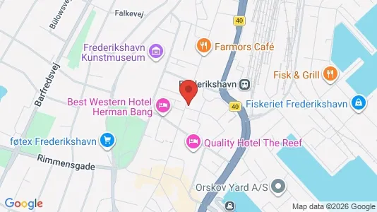 Apartments for rent i Frederikshavn - kort over placeringen