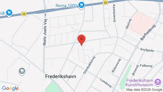 Apartments for rent i Frederikshavn - kort over placeringen