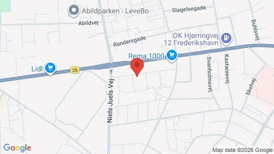 Apartments for rent i Frederikshavn - kort over placeringen