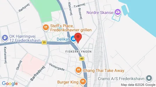 Apartments for rent i Frederikshavn - kort over placeringen