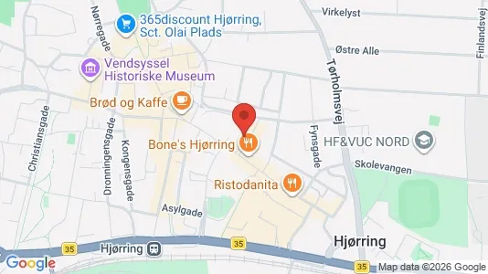 Apartments for rent i Hjørring - kort over placeringen