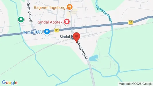 Apartments for rent i Sindal - kort over placeringen