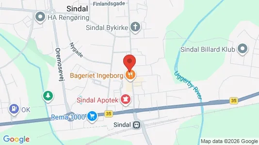 Apartments for rent i Sindal - kort over placeringen