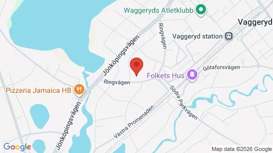 Apartments for rent i Vaggeryd - kort over placeringen