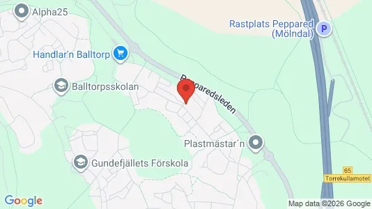 Apartments for rent i Mölndal - kort over placeringen
