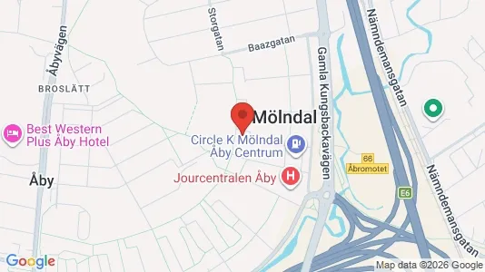Apartments for rent i Mölndal - kort over placeringen