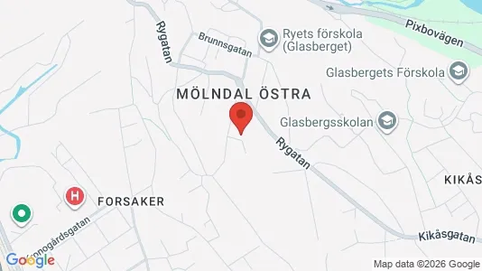 Apartments for rent i Mölndal - kort over placeringen