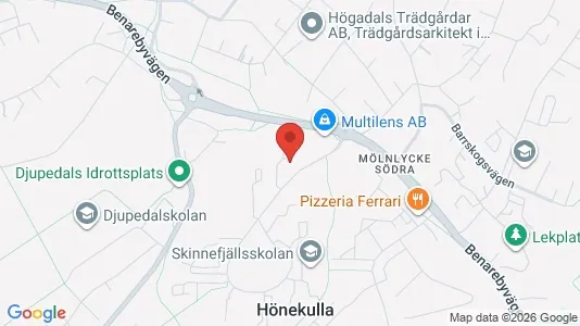 Apartments for rent i Härryda - kort over placeringen