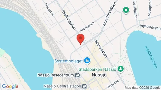 Apartments for rent i Nässjö - kort over placeringen