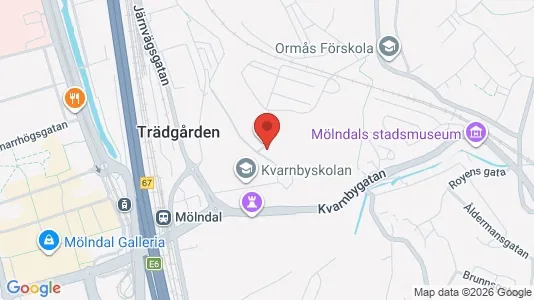 Apartments for rent i Mölndal - kort over placeringen