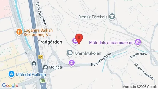 Apartments for rent i Mölndal - kort over placeringen