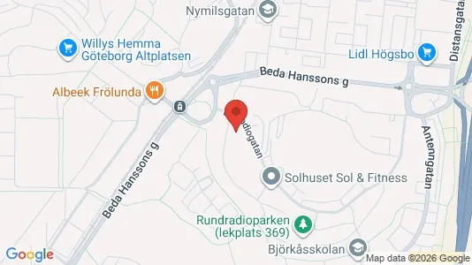 Apartments for rent i Askim-Frölunda-Högsbo - kort over placeringen