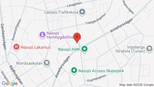 Apartments for rent i Nässjö - kort over placeringen