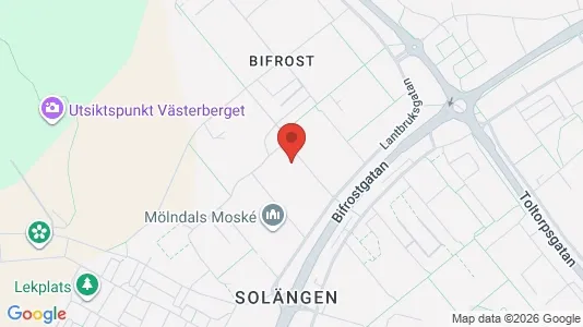 Apartments for rent i Mölndal - kort over placeringen