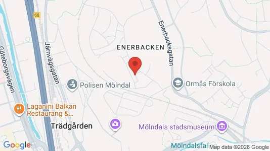 Apartments for rent i Mölndal - kort over placeringen