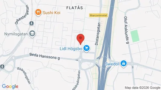 Apartments for rent i Askim-Frölunda-Högsbo - kort over placeringen