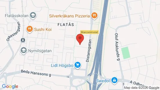Apartments for rent i Askim-Frölunda-Högsbo - kort over placeringen