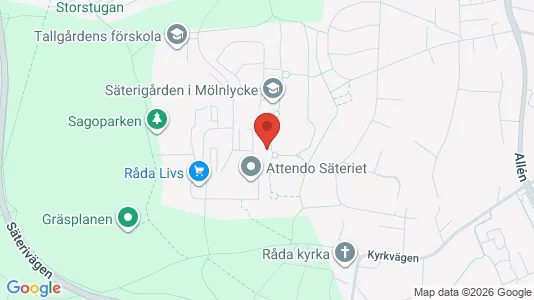 Apartments for rent i Härryda - kort over placeringen