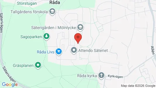 Apartments for rent i Härryda - kort over placeringen