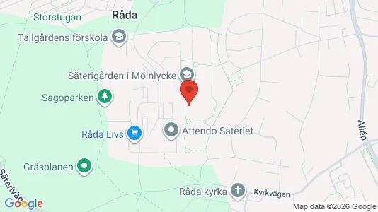 Apartments for rent i Härryda - kort over placeringen