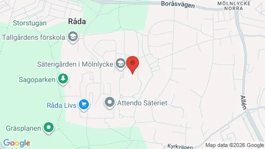 Apartments for rent i Härryda - kort over placeringen