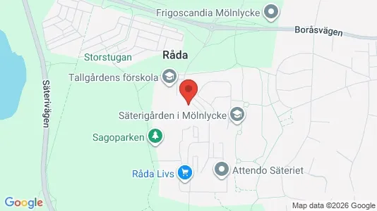 Apartments for rent i Härryda - kort over placeringen