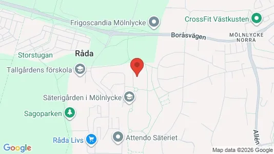 Apartments for rent i Härryda - kort over placeringen