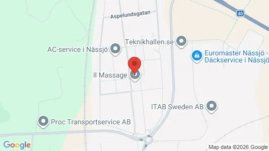 Apartments for rent i Nässjö - kort over placeringen