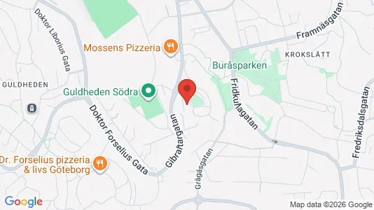 Apartments for rent i Johanneberg - kort over placeringen